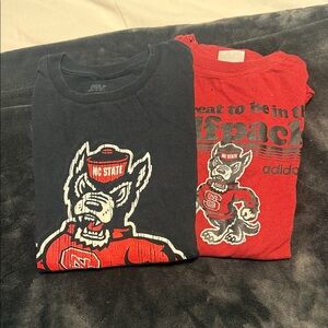 NC State Kids Graphic T-Shirts - Black and Red